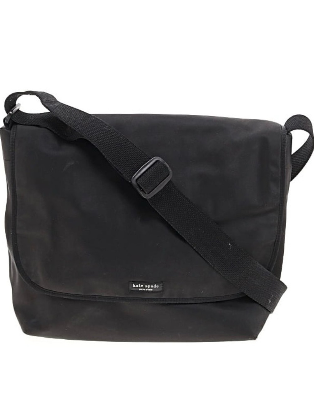 kate spade Black Men's Adjustable Crossbody Black Nylon Messenger Bag